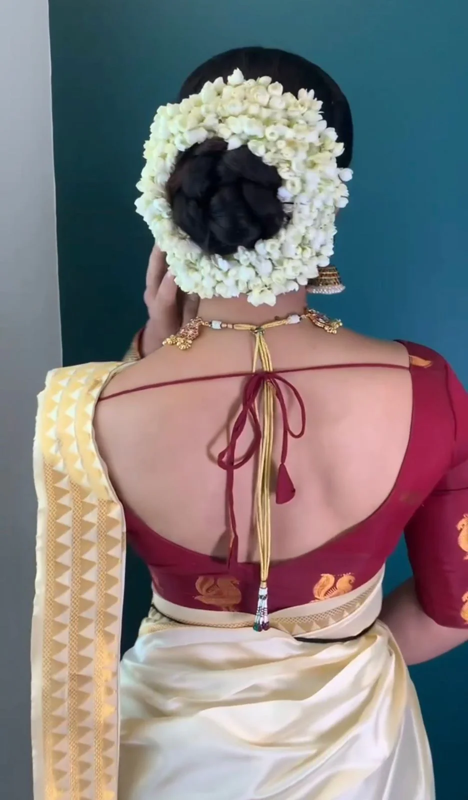 Embrocation Off White Soft Silk Saree With Angelic Blouse Piece - Image 6