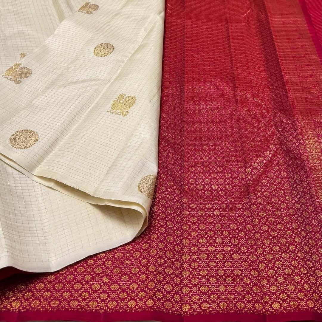 Imaginative Beige Soft Silk Saree With Murmurous Blouse Piece - Image 2