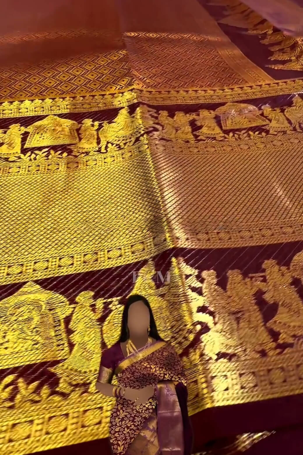 Radiant Wine Soft Banarasi Silk Saree With Delightful Blouse Piece - Image 9