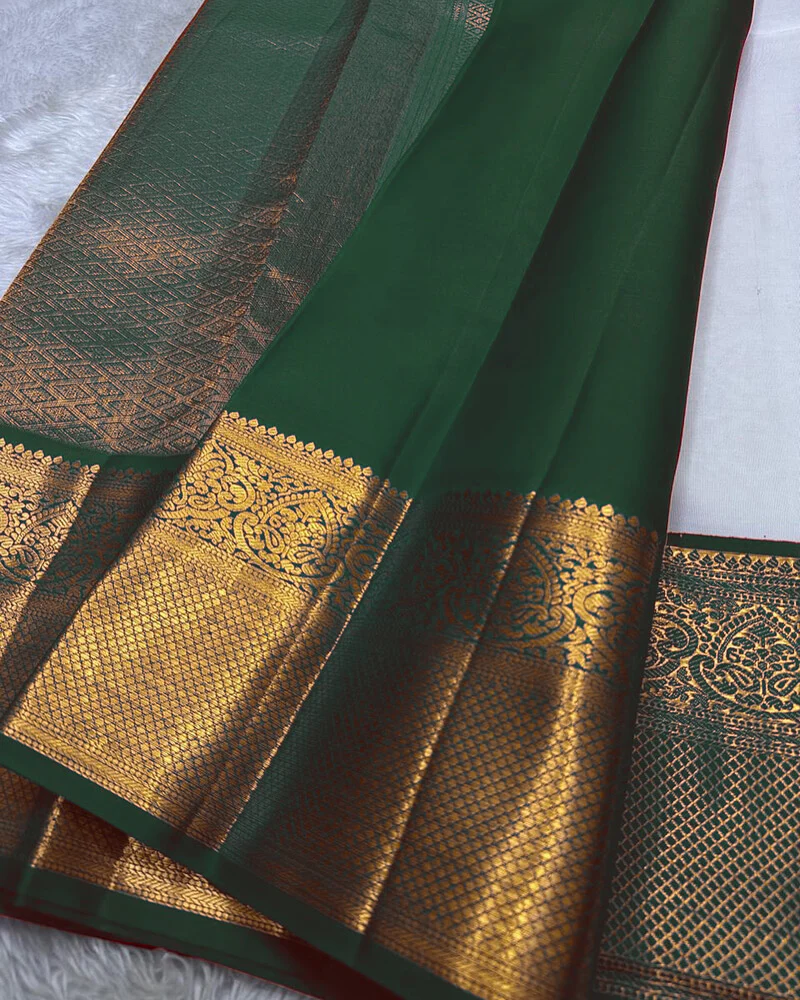 Susurrous Beige Soft Silk Saree With Jazzy Blouse Piece - Image 4
